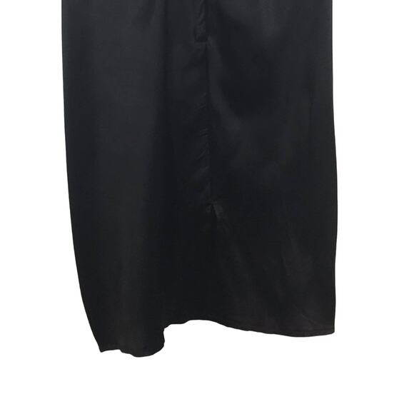 L.A. Glo Black and Gold Sequence Strapless Evening Dress with Bow Size 7B - Picture 11 of 12